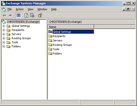 Configure Exchange 2003 Server
