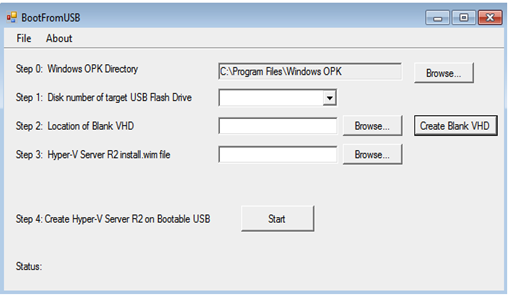 bootable USB drive for Hyper-V Server 2008 R2