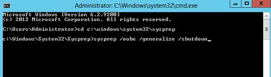 Windows Server 2012 Sysprep